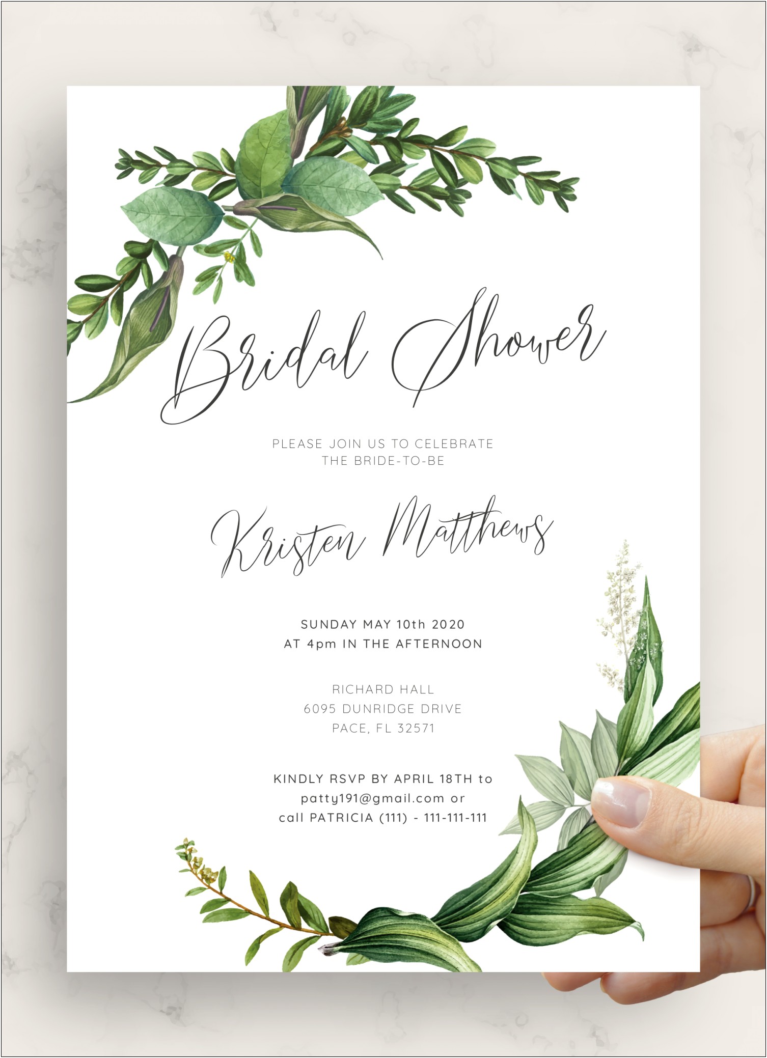 Wedding Shower Invitations Free Download Template