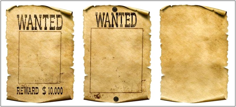 Western Wanted Poster Template Microsoft Word