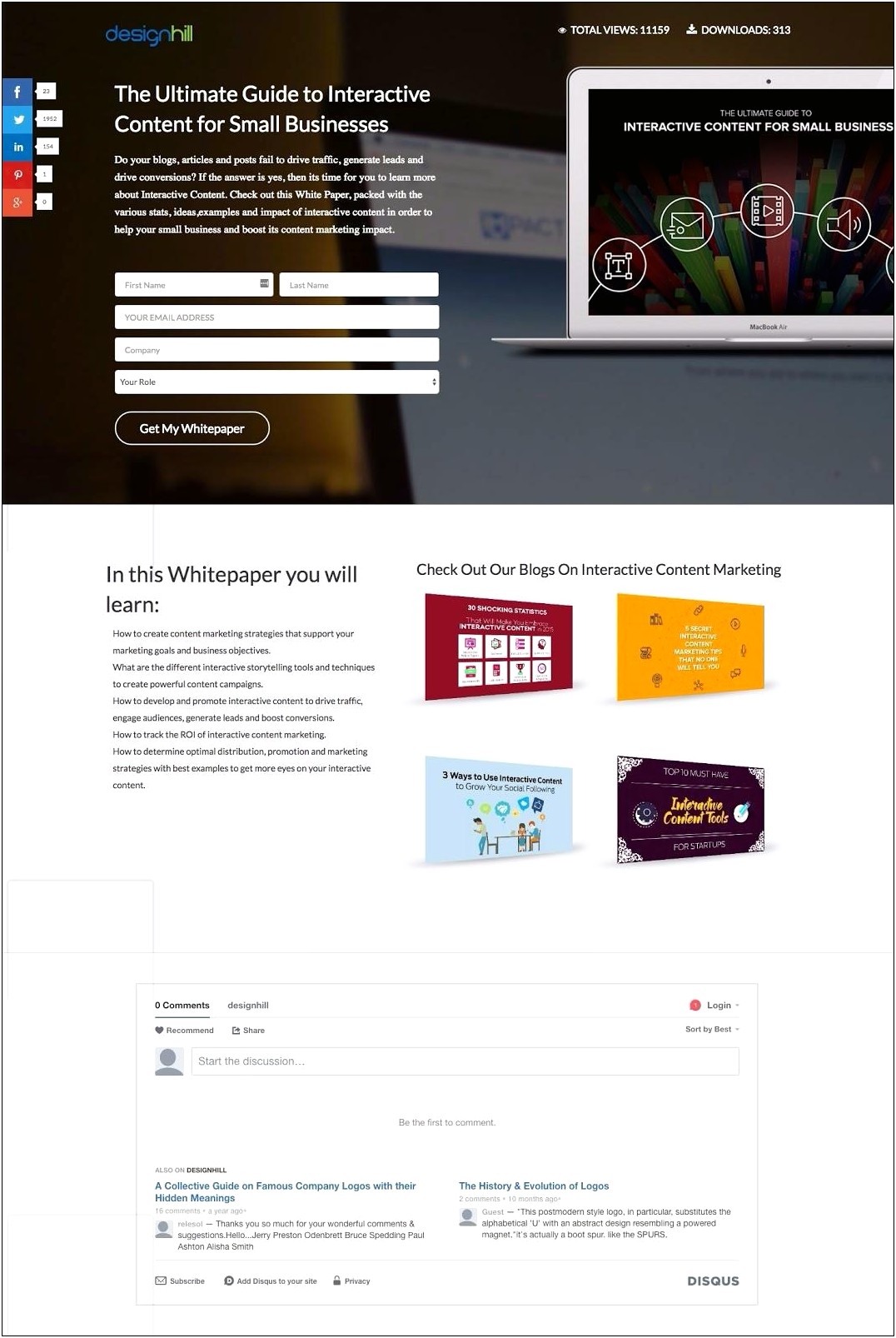 White Paper Download Landing Page Template