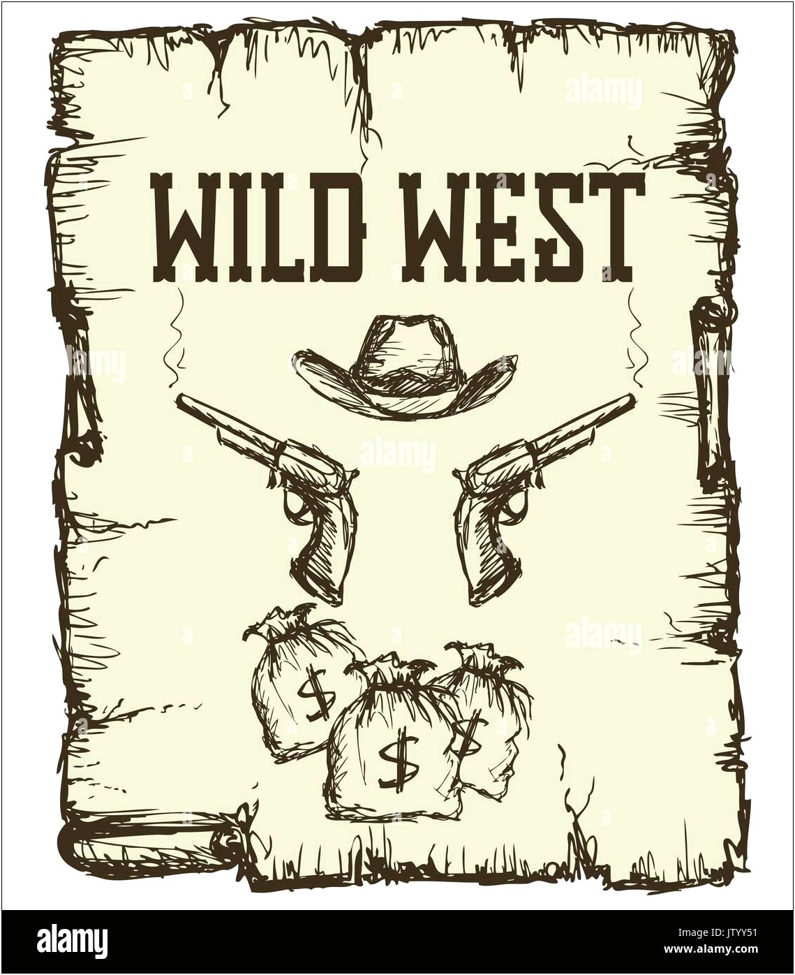 Wild West Wanted Poster Word Template