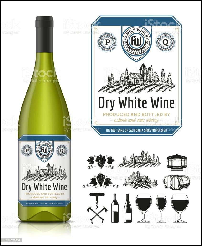 Wine Label Templates Vector Free Download