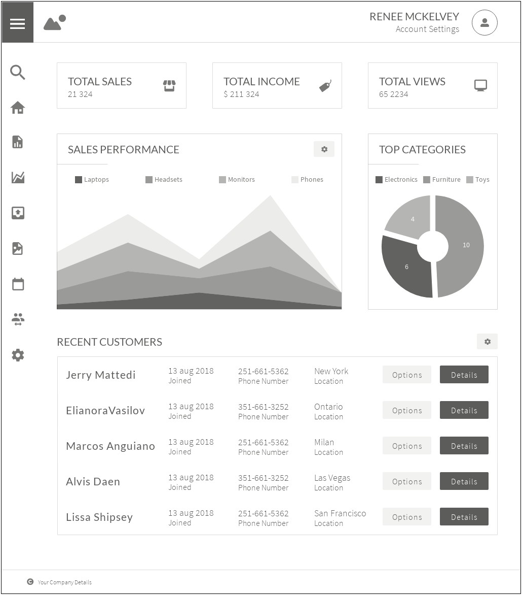 Wireframe Ui Template Download Energy Analytics