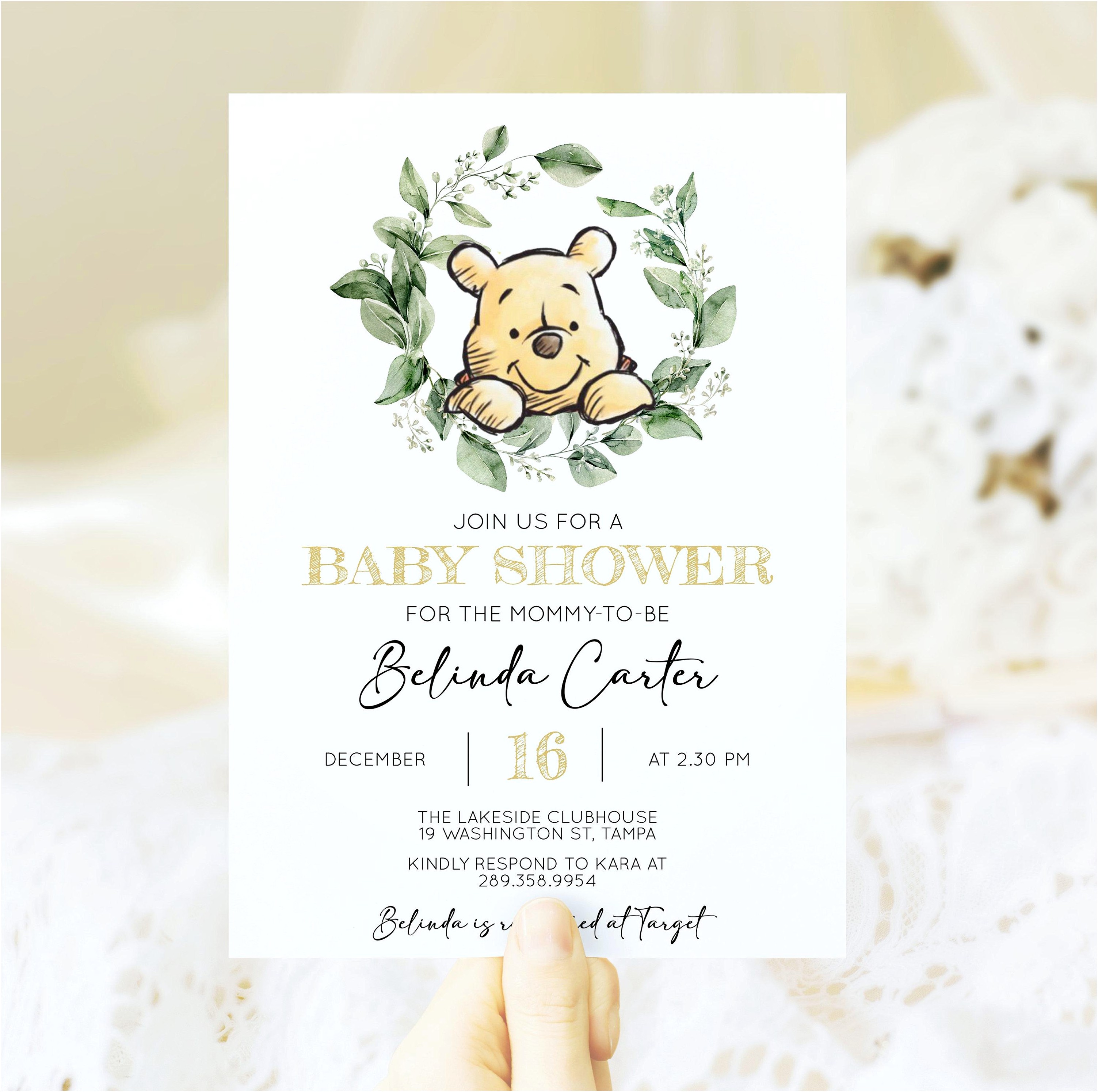 Word Document Baby Shower Invitation Templates