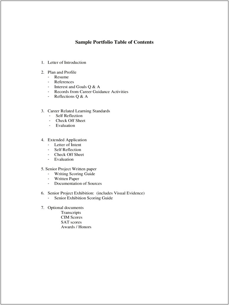 Word Download Table Of Contents Templates