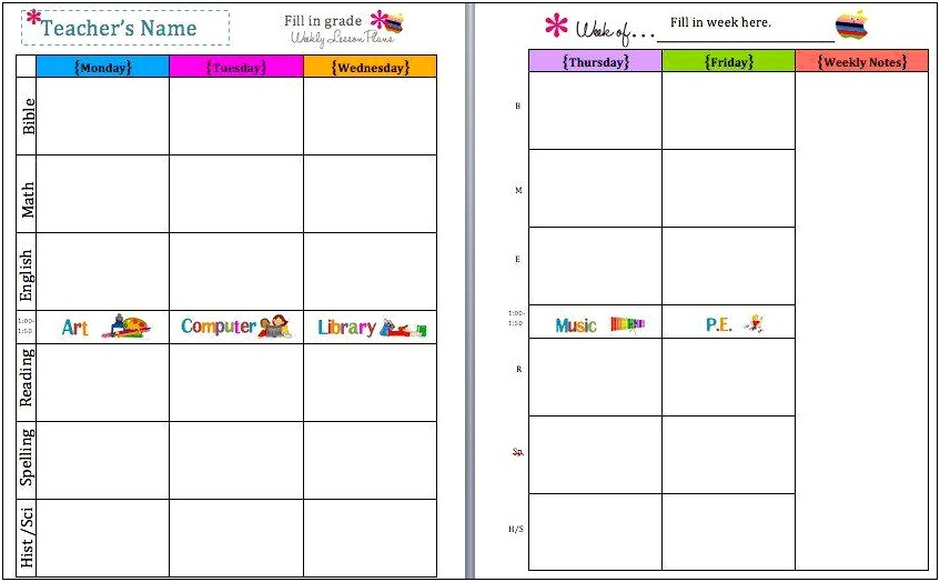 Word Lesson Plan Template Free Download