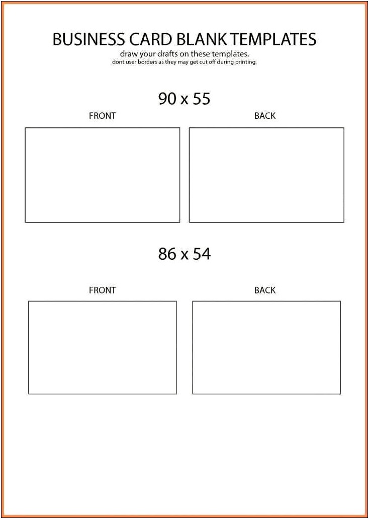 Word Template 4 Postcards Per Page