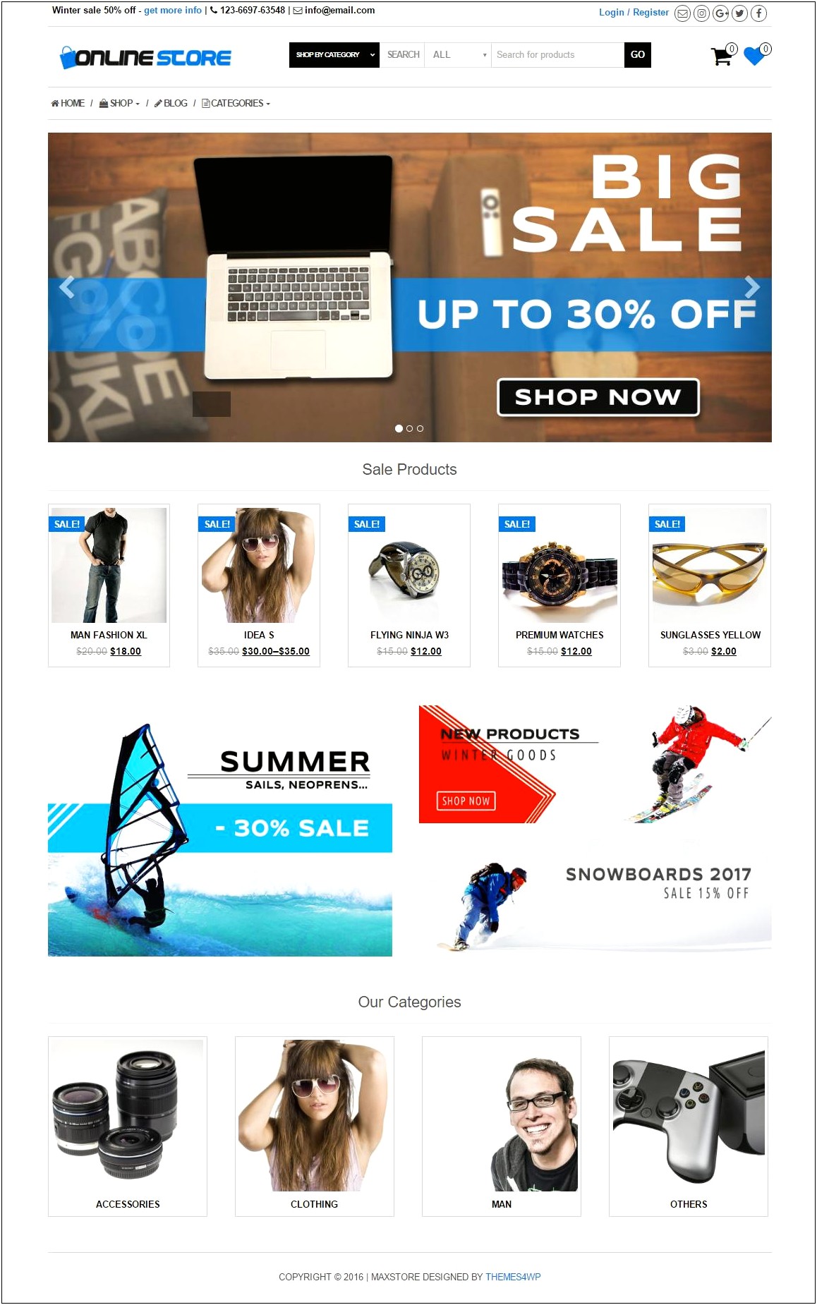 Wordpress Online Shopping Templates Free Download