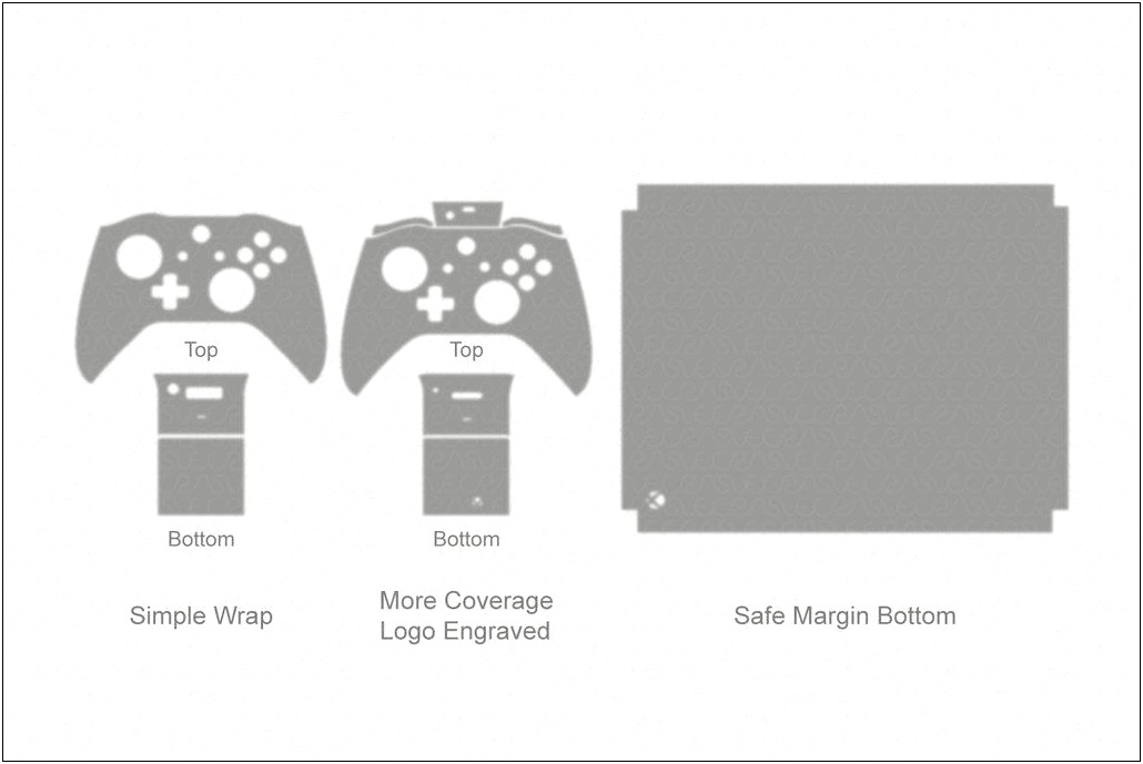 Xbox One Console Skin Template Download