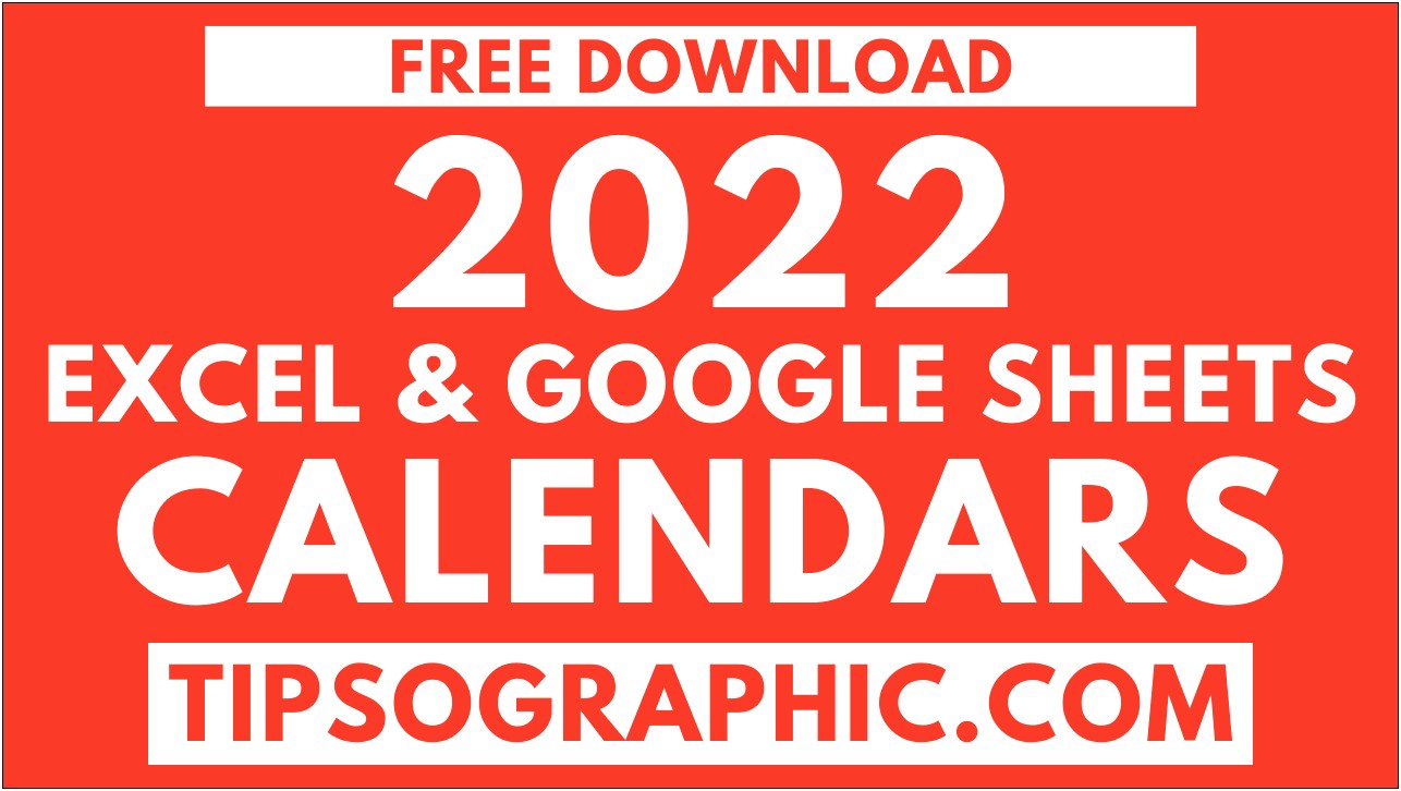 Yearly Calendar Word Template Download 2022
